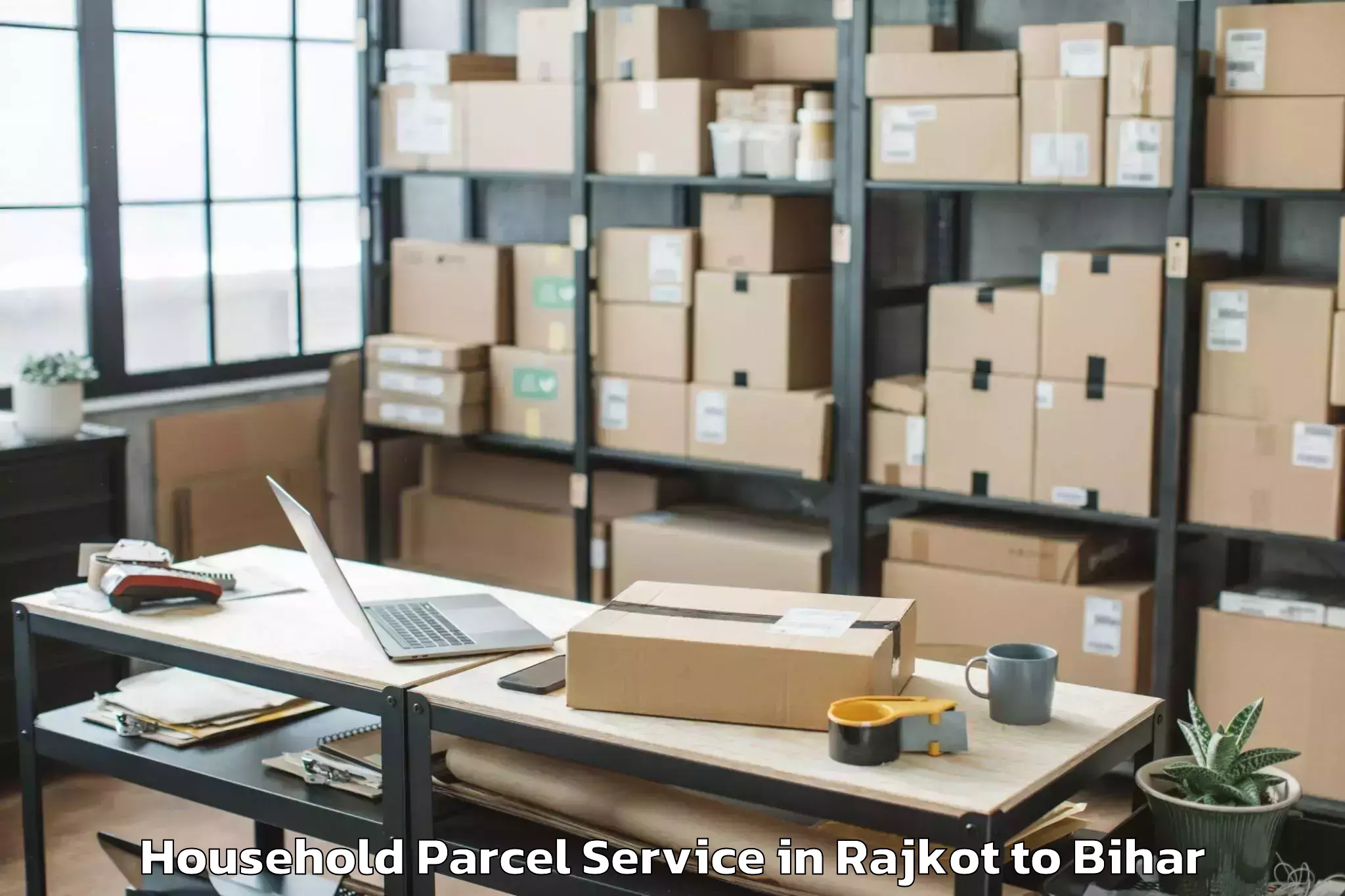 Book Rajkot to Kurtha Household Parcel Online